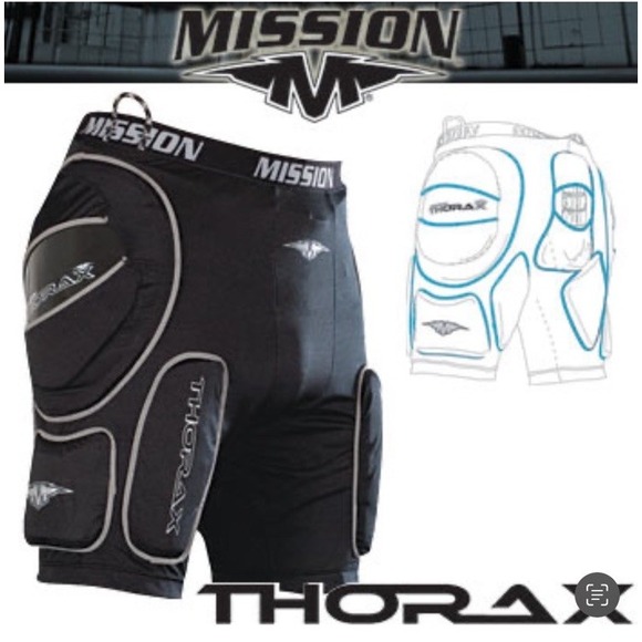Mission Thorax Girdle Inline Roller Hockey Black Size Senior Large NEW - Picture 1 of 2